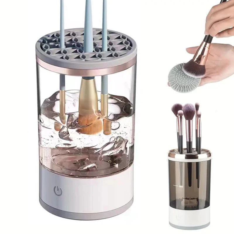 Makeup Brush Set - Automatische elektrische make-up kwastenreiniger met USB-aansluiting,