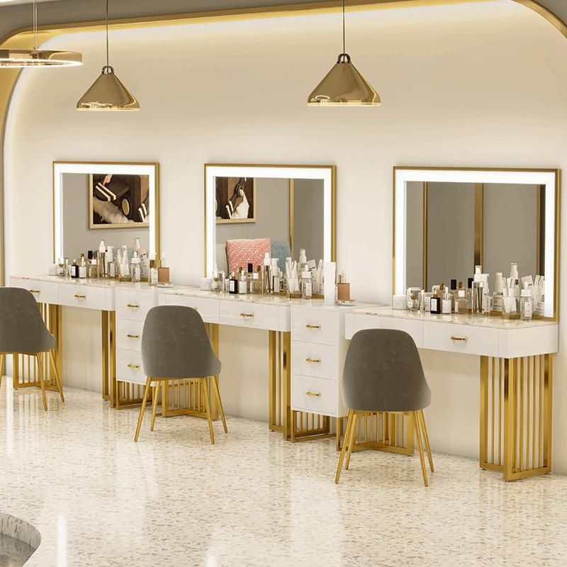 Beauty And Makeup Studio - Kaptafel voor professionele winkels Licht luxe