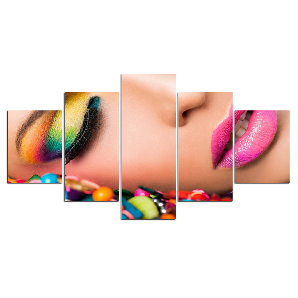 Beauty Makeup Hd - Geen ingelijst 5-delig manicure schoonheidssalon make-up
