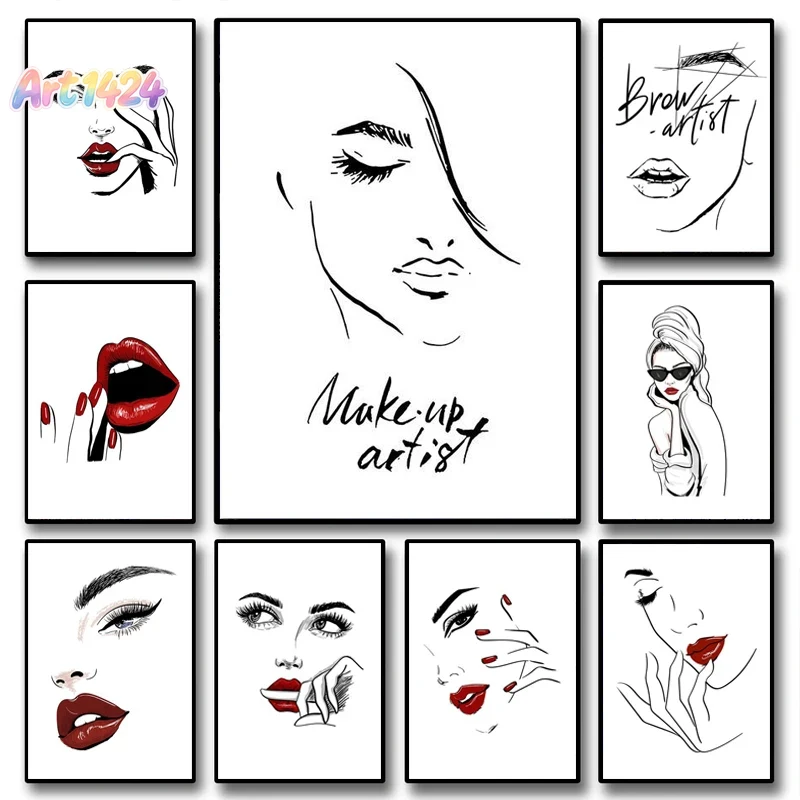 Beauty Makeup Hd - Mode Make-up Poster Sexy Schoonheidsvrouw Citaten