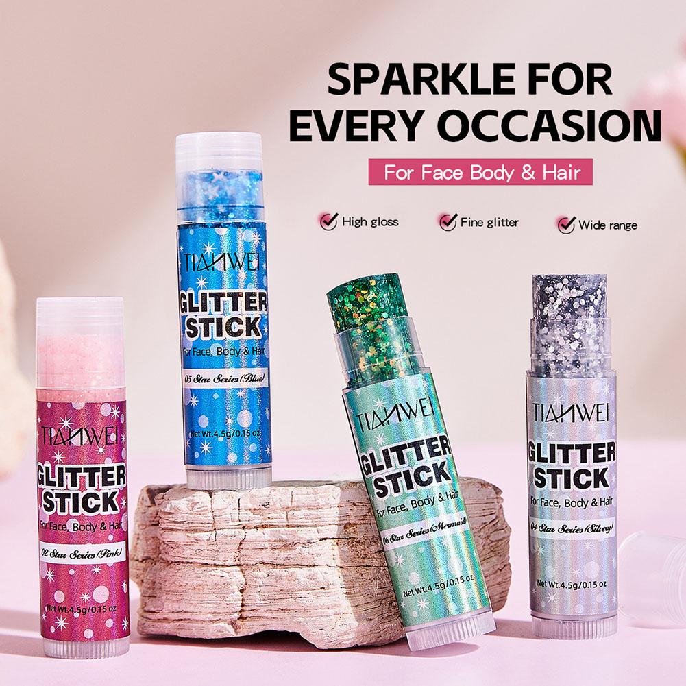 Body Shimmer Lotion - Lichaamsglitterstick, gezichtsglittergel, haar-glittergel, multicolor shimmer crème