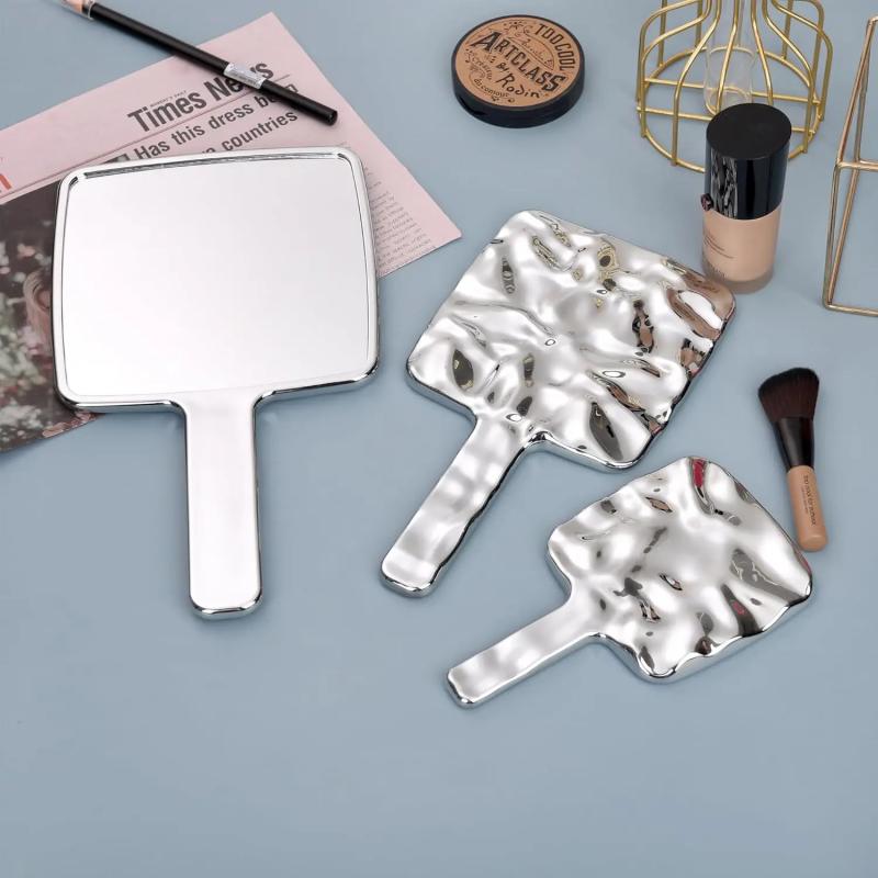 Beauty Makeup Hd - 1PC S/M Vintage Make-upspiegels met handvat