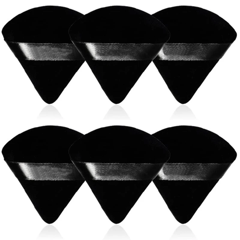 Beauty Blender In Makeup - 2/6 Stuks Driehoek Poederdons Gezicht Make-Up