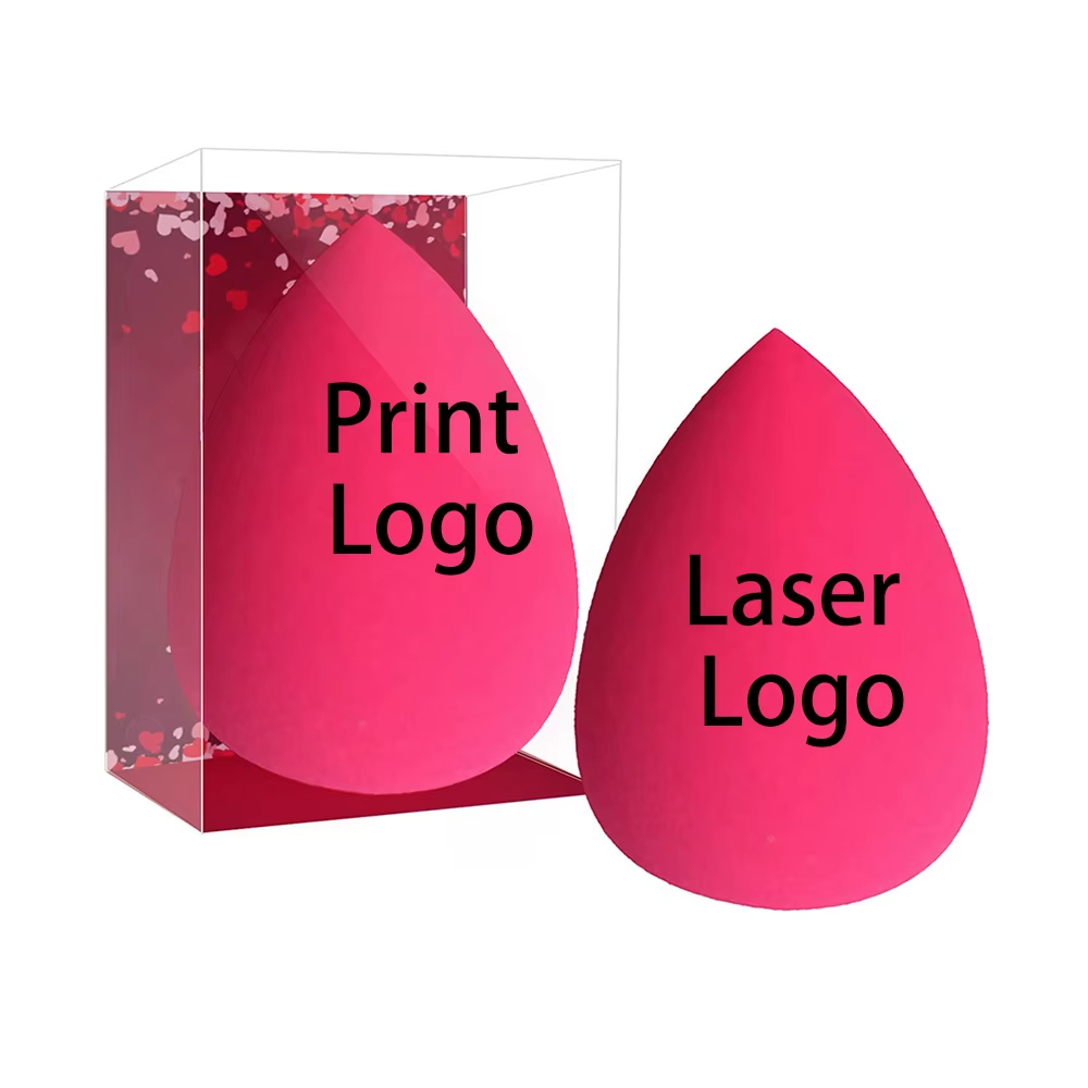Beauty Blender In Makeup - 50 stuks aangepast logo schoonheid roze