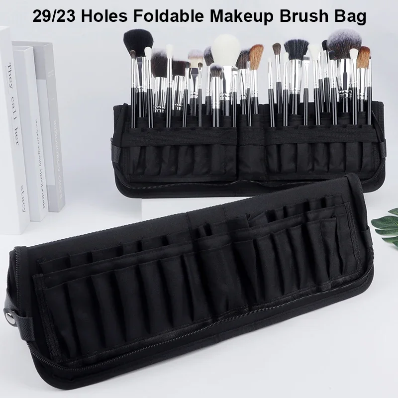 Blush Brush Kabuki - 29/23 Gaten Opvouwbare Make-up Borstel Tas