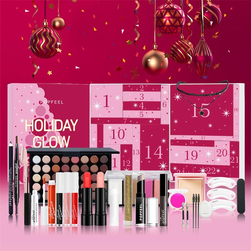 Beauty Halloween Makeup - Kerstcountdown Make-up Set Lipstick Oogschaduw Cosmetica