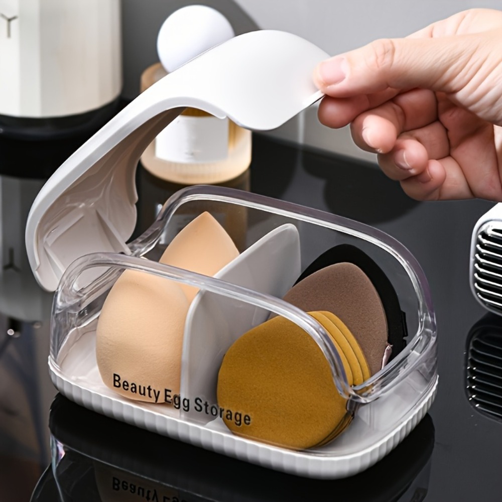 Beauty Blender In Makeup - Opbergdoos voor schoonheidssponzen met twee compartimenten,