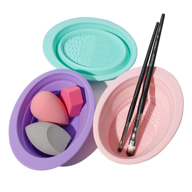 Opvouwbare poederdons Reinigin - Makeup Brush Set recensie en prijs