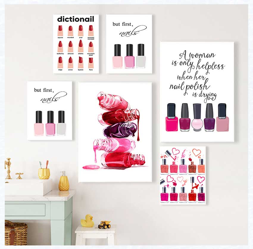 Kunstposters en prints Nagelst - Makeup Is Beauty Quotes recensie en prijs