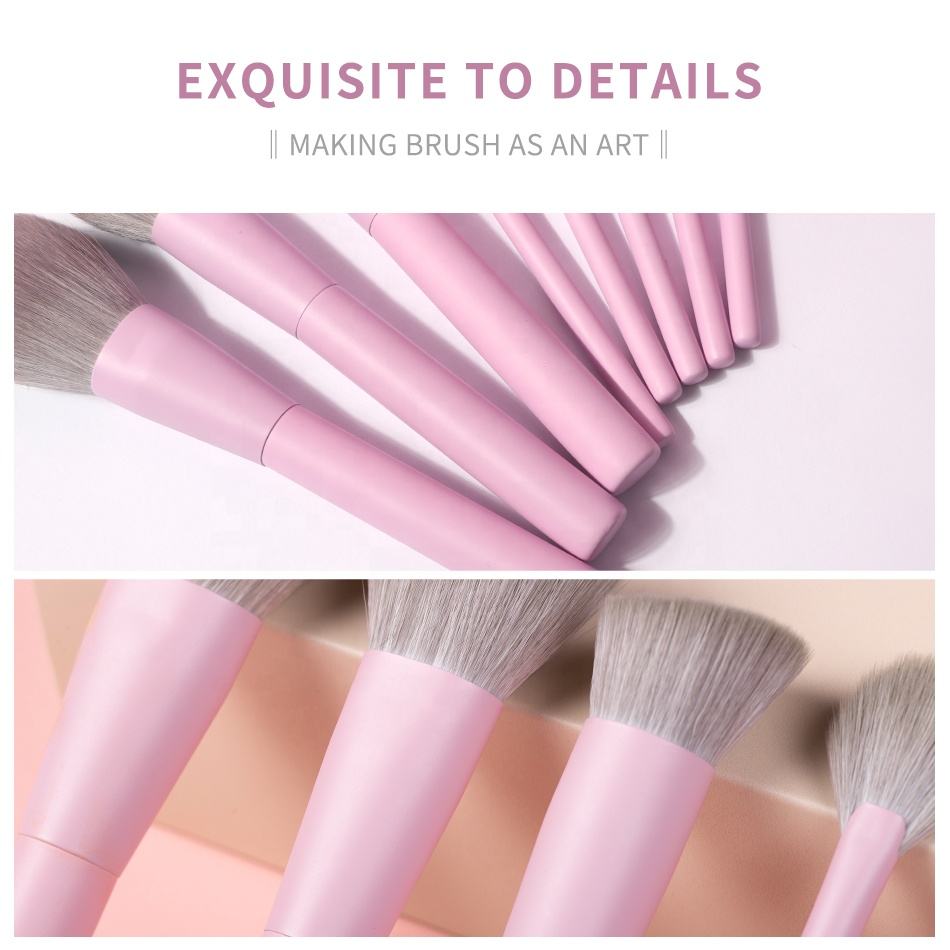 Roze make-upborstelset Synthet - Beauty Makeup Products recensie en prijs