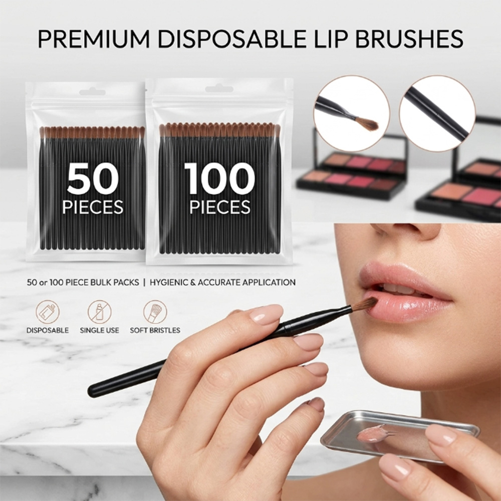 50/100 stuks wegwerp lippenbor - Makeup Brush Set recensie en prijs