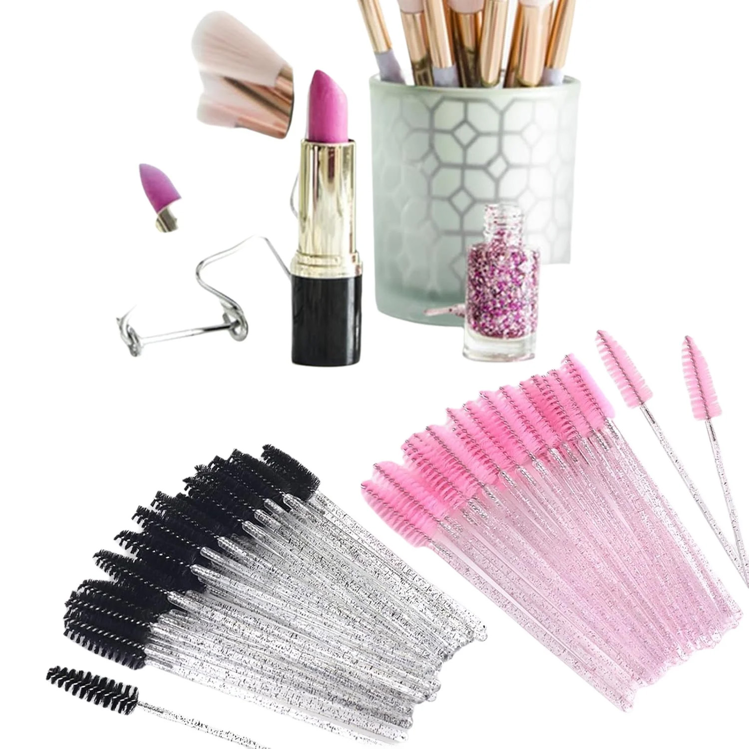 500 stks Wimperborstels Wands  - Makeup Brush Set recensie en prijs