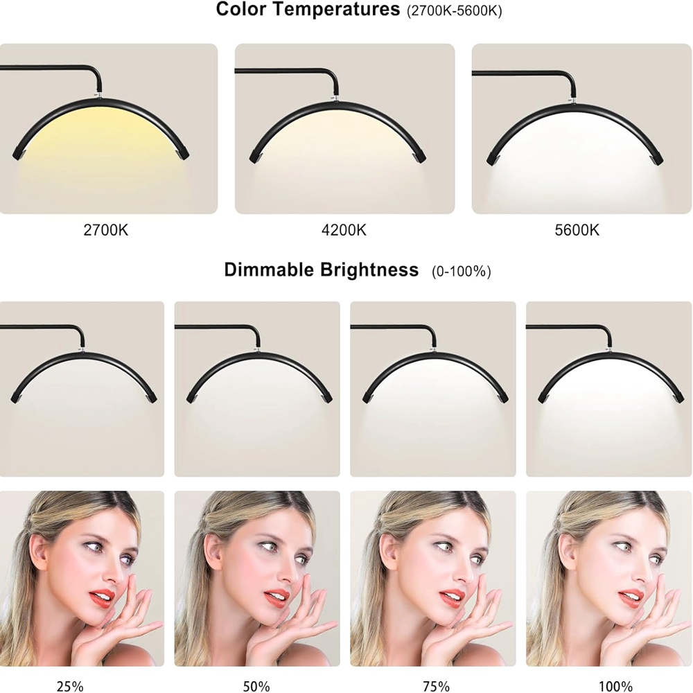 28in Half Moon Lash Lamp 50W V - Beauty Makeup Hd recensie en prijs