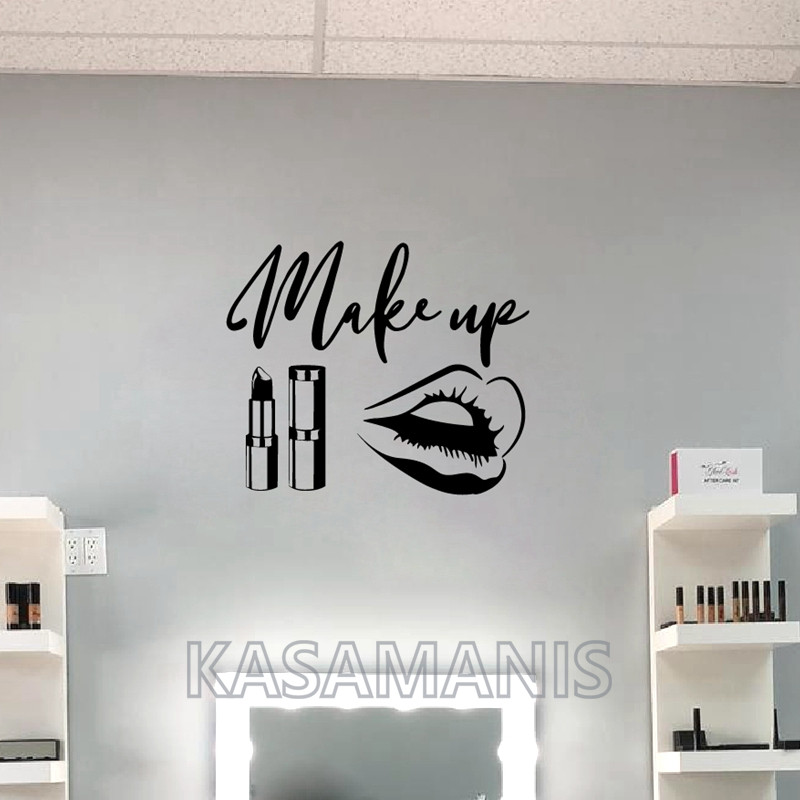 Make-Up Quote Wall Art Decals  - Makeup Is Beauty Quotes recensie en prijs