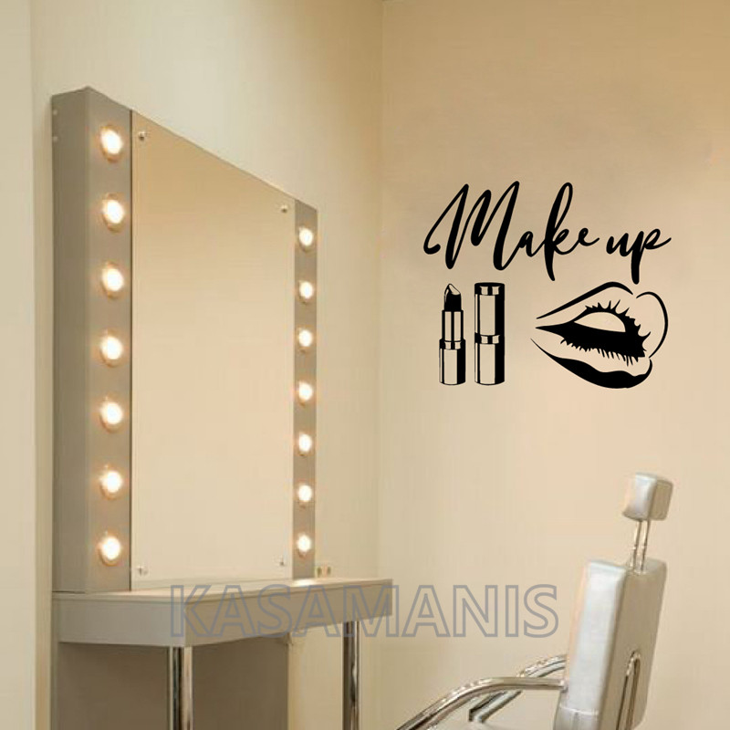 Make-Up Quote Wall Art Decals  - Makeup Is Beauty Quotes recensie en prijs